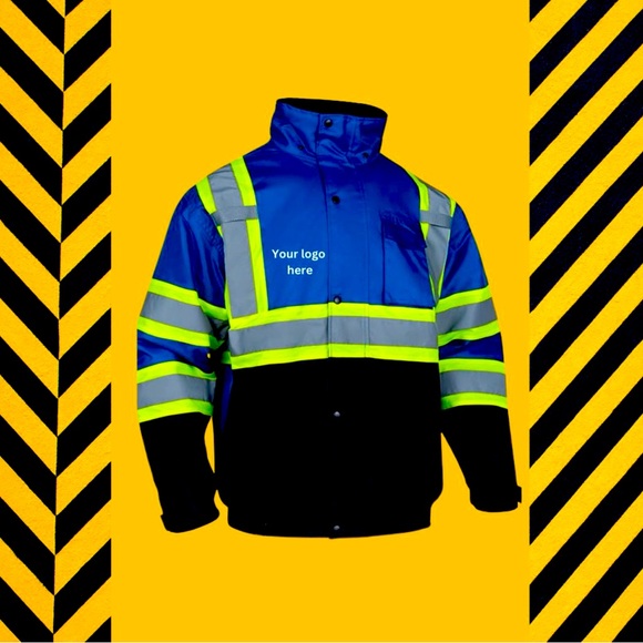 Class 3 High Visibility Waterproof Safety Jacket - Picture 1 of 1